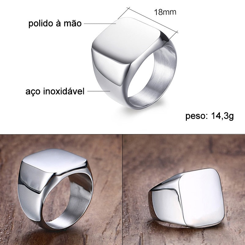 fashion acessories, ,purita joias,  ,anel masculino, ,anel masculino com letra f, ,anel de ouro masculino quadrado 18k, ,anel de ouro masculino quadrado com letra, ,anel masculino ouro,