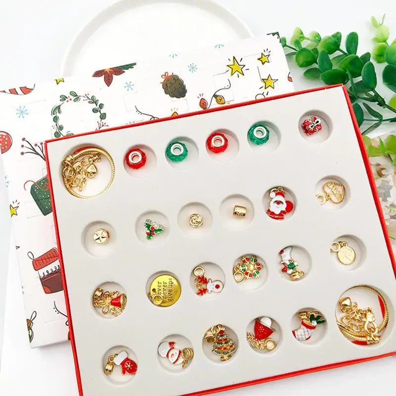 Kit Berloques com Calendário - Contagem Regressiva de 24 Dias para o Natal