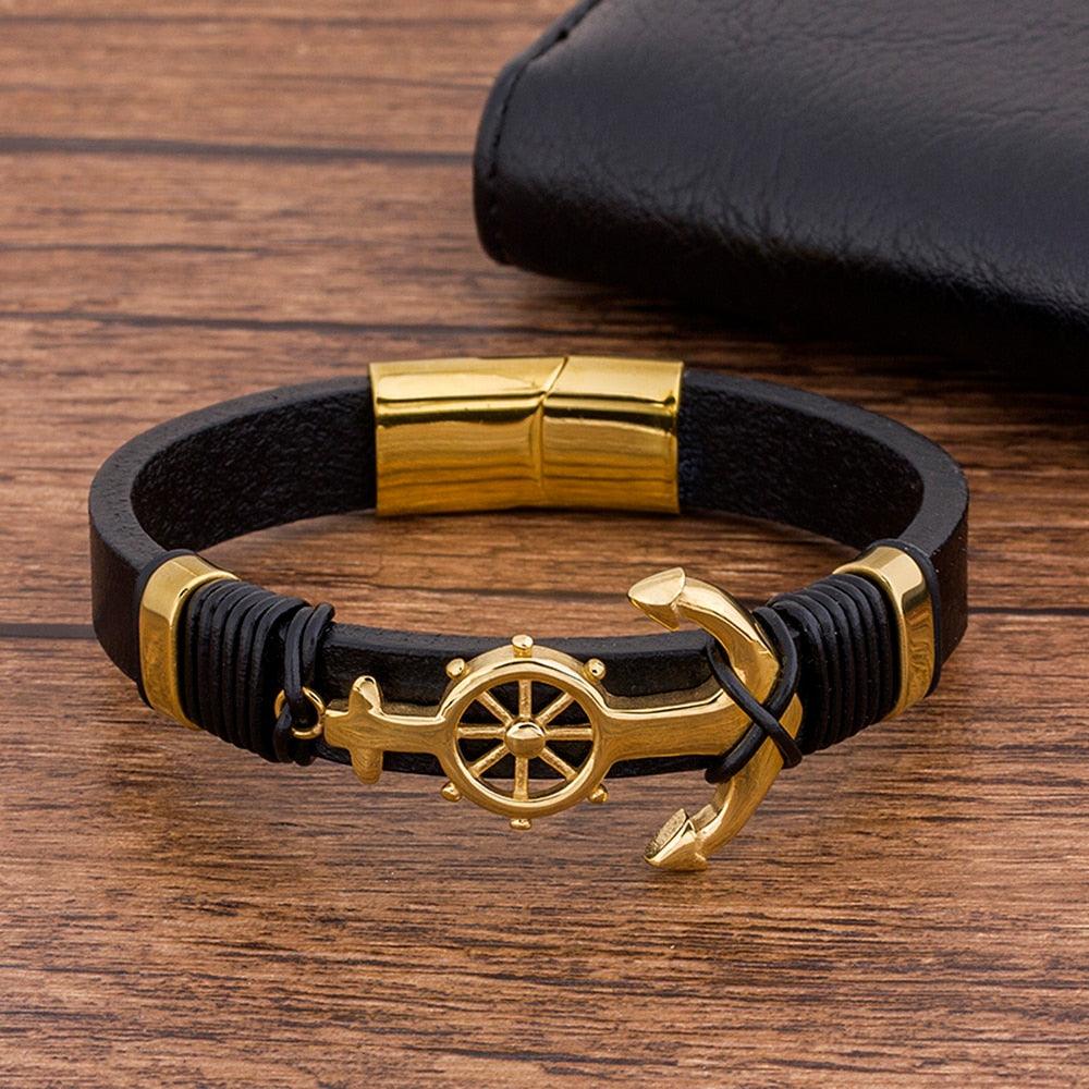 Pulseira Masculina de Couro - Safety - Purità Joias