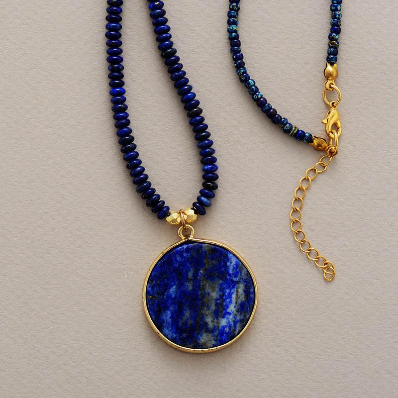 Artesanal - Colar de Lapis Lazuli Oceânica - Purità Joias