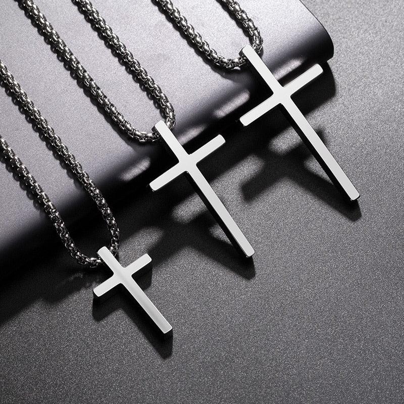 Corrente e Crucifixo em Titânio - Fashion - Purità Joias