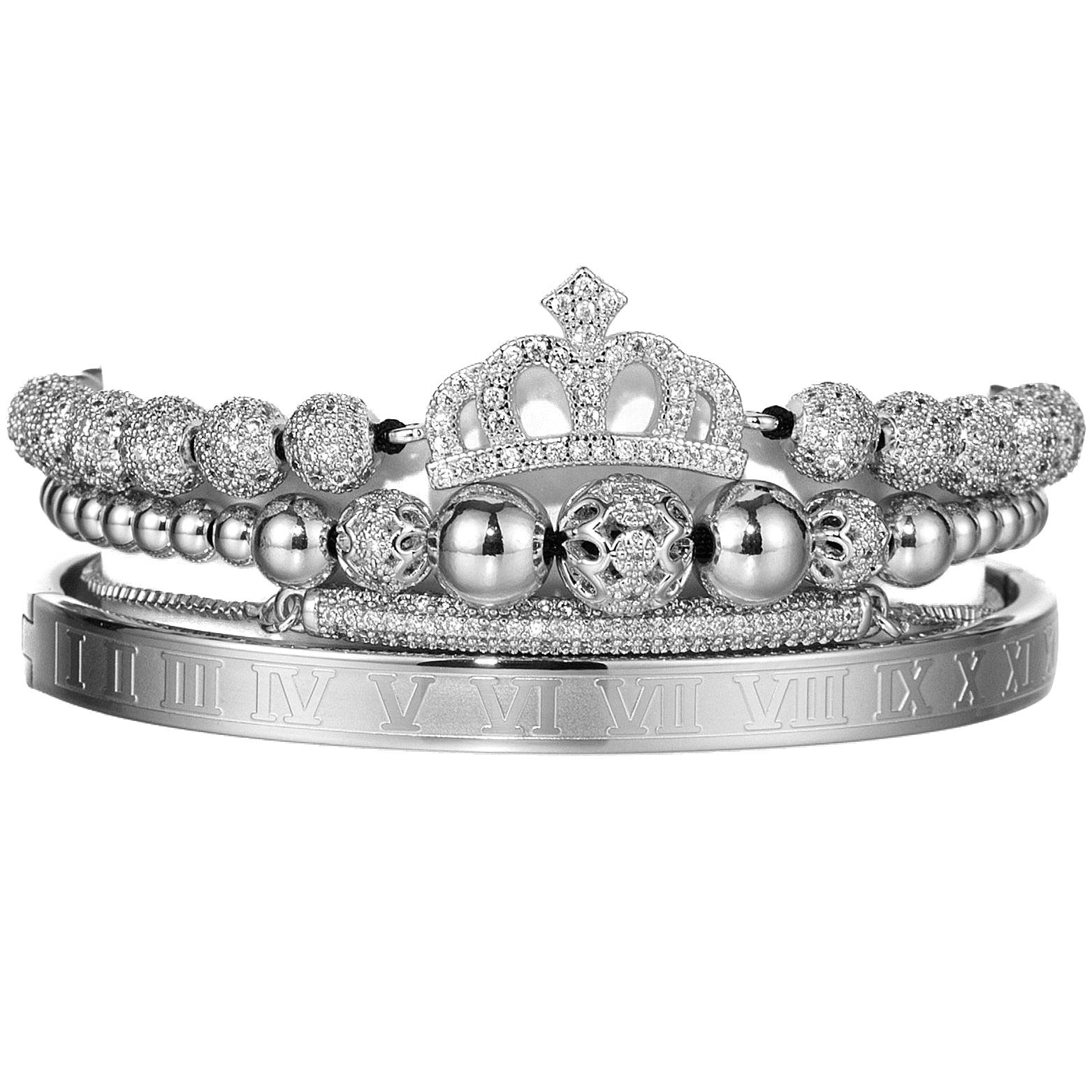 Kit Promocional 4 Pulseiras Femininas em Aço - The Queen - Purità Joias